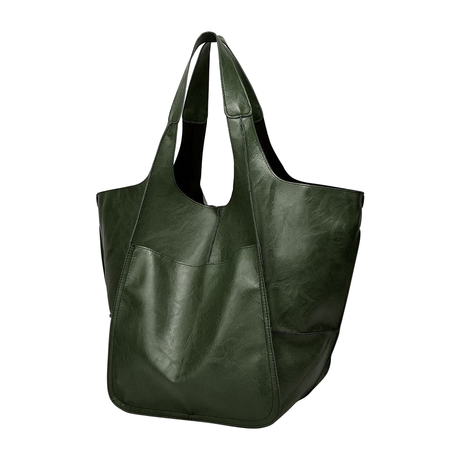 【TOGA】LEATHER TOTE BAG BIG Tao Tao Oversized Leather Tote Bag Huge Capacity Work Hobo