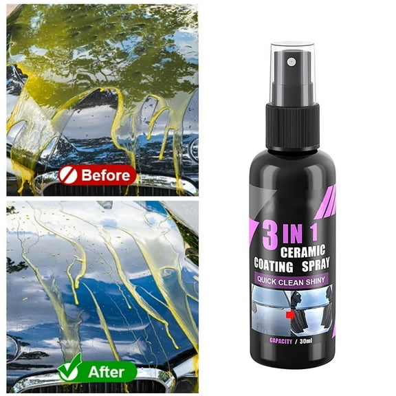 Tao Tao Prepinfoam 3 in 1 Ceramic Car Coating Spray,High Protection Fast Nano Ceramic Coating Spray, Cars Nano Ceramic Paint Spray, Multi-Functional Coating Renewal Agent For Automobiles 30ML