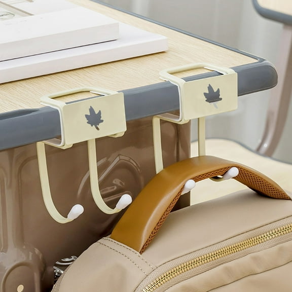 Tao Tao Purse Hook For Table Hook For Desk Handbag Hanger Desk Portable Bags Hooks Reduce Desk Clutter For Home Office Use Table, Under Counter - 2 Pcs Maple Leaves