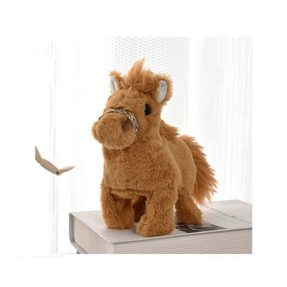 Tao Tao My Realistic Robot Pony Walks, Ponypal - Barks and Wags Its Tail, Just Like The Real Thing, Realistic Robot Pony, Life-Like Robots Pony, Interactive Soft Horse Doll Plush Animal C