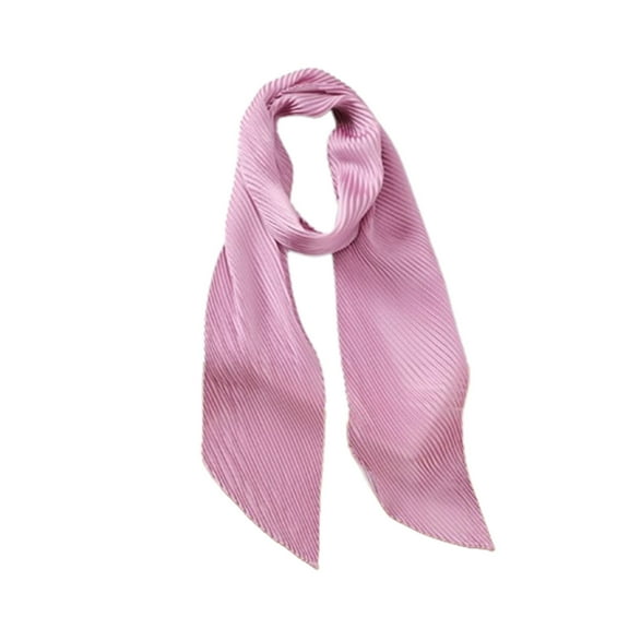 Tao Tao Satin Hair Scarf For Women Head Scarves Silk Neck Scarf Hair Wraps Neckerchief Hair Band Bag Handbag Handle Ribbon Pink Free Size