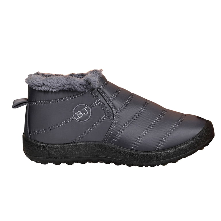 Unisex Insulated Winter Snow Boots Black Gray Size 42 freesoldier-boots-men-s-snow-  main image 3