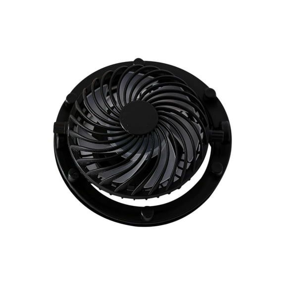 Tao Tao Solar Fan Rotating Removable Fan, Removable Solar Accessories Wide Brim Sun Hat Fan For Outdoor Use, Solar-Powered Fan Cap Handsfree Fan for Fishing, Camping, Travel B-Black