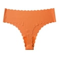 thumbnail image 1 of Tao Tao Thongs for Women Seamless Underwear Low Rise Panties Thong Orange L, 1 of 5