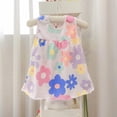 thumbnail image 1 of Tao Tao Toddler Girls Dress Sleeveless Dress Cotton Casual Cute Graphic Print Clothes For Home Party Beach Sundress Crew Neck 1PC Dress 0-2 Years Multicolor 9 Free Size, 1 of 3