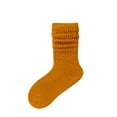 thumbnail image 1 of Tao Tao Toddler Slouch Socks Knee High Socks Kids Boys Girls Cotton Long Crew Socks Yellow 9 Years, 1 of 3