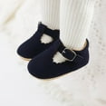 thumbnail image 1 of Tao Tao Unisex Baby Moccasins Leather Shoes Soft Sole Toddler Walker Sneakers Toddler First Walkers Crib Shoes Dark Blue 13, 1 of 6