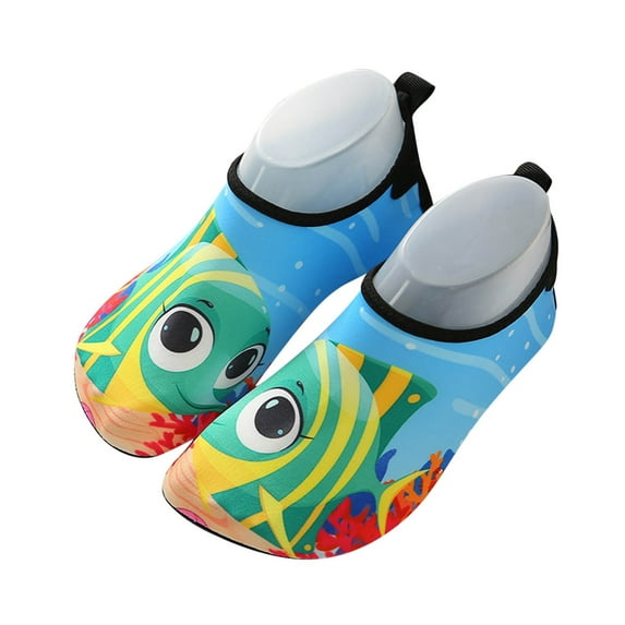 Tao Tao Water Shoes Barefoot Aqua Yoga Socks Slip-On Quick-Dry Beach Swim Surf Shoes For Kids Boys Girls Casual Cute Prints Shoes Green 9 Months