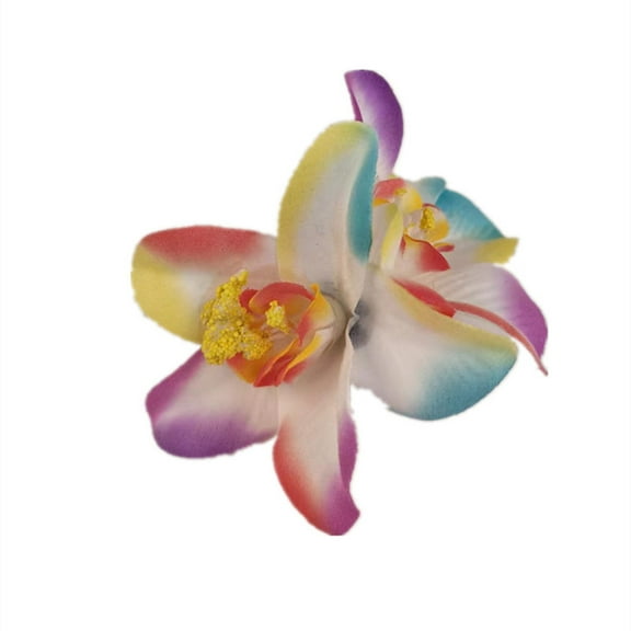 Tao Tao Women Girls Flower Hairpin, Artificial Tropical Flower Hair Clip For Seaside Holiday, Bridal Hair Accessories, Hawaiian Flower Orchid Hairpin Multicolor Free Size