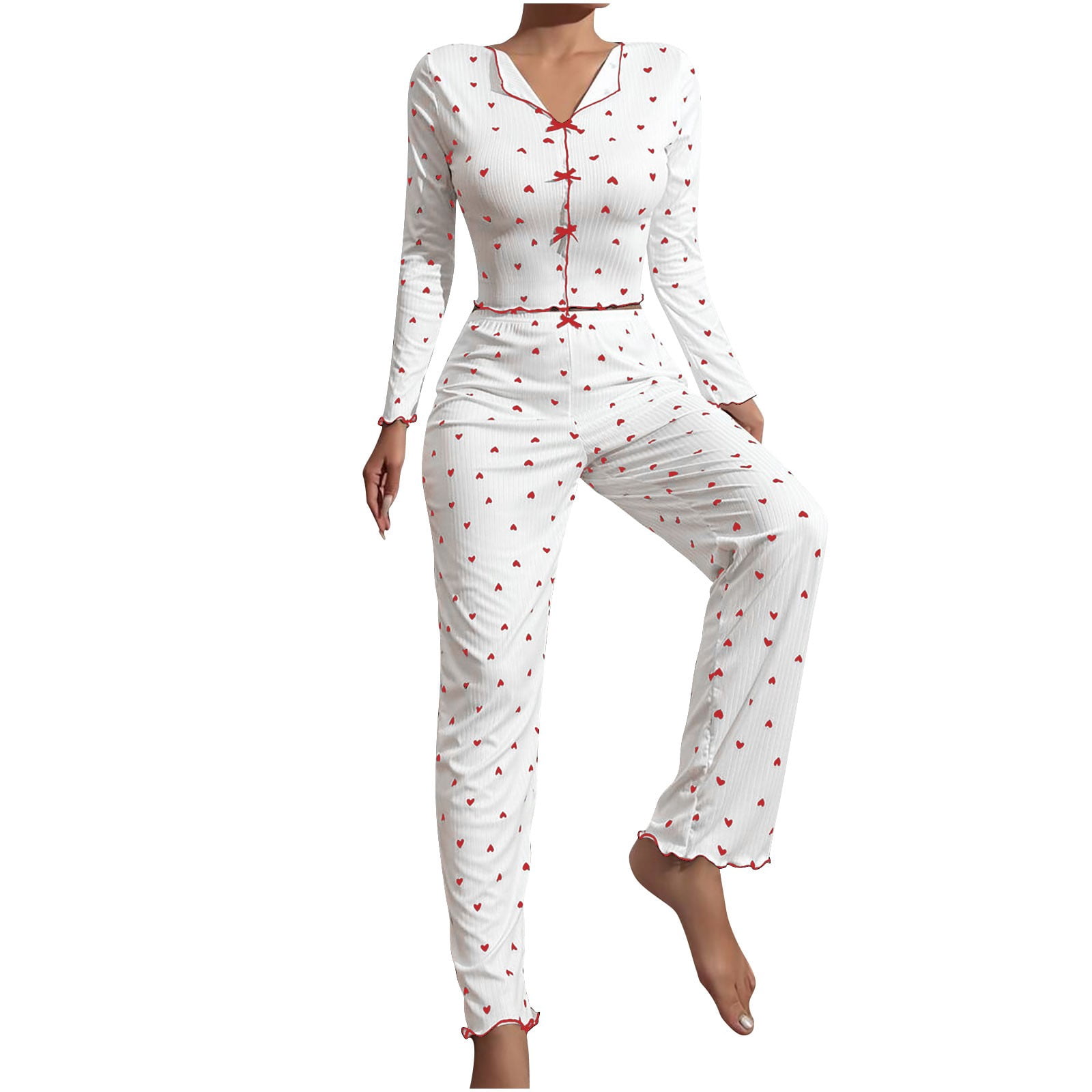 Tao Tao Women's 2 Piece Pj Sets Matching Sets Printed Pajama Sets ...