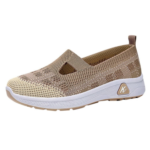 Tao Tao Women's Athletic Hiking Barefoot Shoes Woven Orthopedic Breathable Soft Shoes Hands Free Slip in Sneakers for Walking Trave Coffee 36
