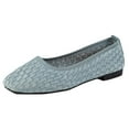 thumbnail image 1 of Tao Tao Women's Casual Flats Slip on Washable Ballet Flats Shoes Comfortable Square-Toe Style Blue 36, 1 of 5