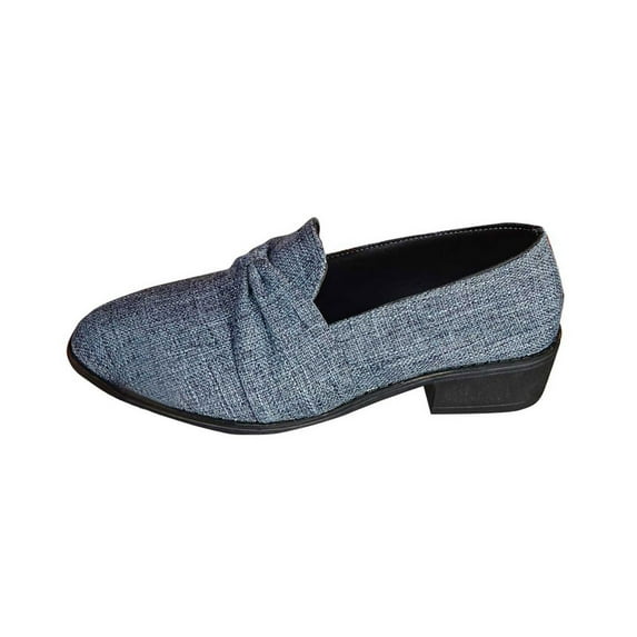 Tao Tao Women's Flats Dressy Pointed Toe Comfortable Bowknot Ballet Flats Shoes Blue 39