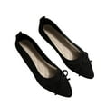 thumbnail image 1 of Tao Tao Women's Flats Shoes Dress Shoes Round Toe Ballet Flats Comfortable Crochet Lace Black Flats Low Heel Black 38, 1 of 9
