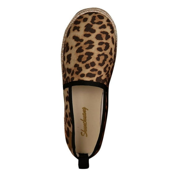 Tao Tao Women's PU Fashionable Casual Shoes, Comfortable Breathable Single Shoes, Round Toe Lightweight Board Shoes Yellow 43