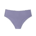 thumbnail image 1 of Tao Tao Women's Seamless Hipster No Show Invisible Ice Silk Stretch Underwears Pack Bikini Underwear Panty Purple M, 1 of 1