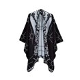 thumbnail image 1 of Tao Tao Women's Shawl Wraps Open Front Poncho Cape Oversized Sweaters Casual Cardigan Shawls for Fall Winter Black Free Size, 1 of 3