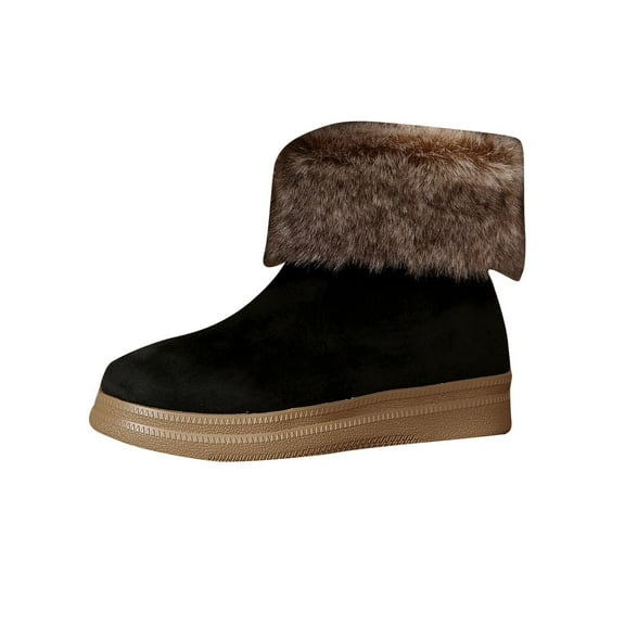 Tao Tao Womens Patty Cold Weather Snow Boot Warm Lined Winter Boots Faux Fur Black 37