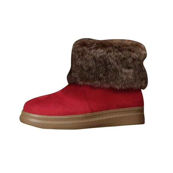Tao Tao Womens Patty Cold Weather Snow Boot Warm Lined Winter Boots Faux Fur Red 42