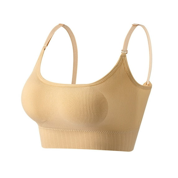 Tao Tao Womens Sports Bras Women Light Support Padded Workout Bras Shaping Yoga Shapewear Underwear Women Supportive Seamless Beige XL