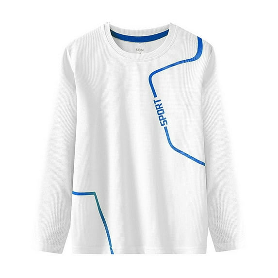 Tao Tao Youth Athletic Performance UPF 50+ UV Protection Long Sleeve Shirts for Boy's or Girl's – Moisture Wicking Rash Guard White 11 Years