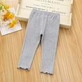 thumbnail image 1 of Tao Toddler Baby Basic Ribbed Sweater Leggings Infant Kids Footless Tights Little Girls Dress Bottom Top Pants Gray1-2 Years, 1 of 1