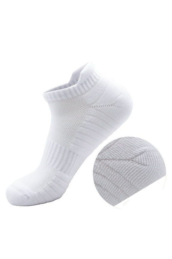 Tao Unisex Athletic Running Socks Cushion Padded Moisture Wicking Low Cut Compression Sports Socks Breathable Cotton SocksPinkFree Size