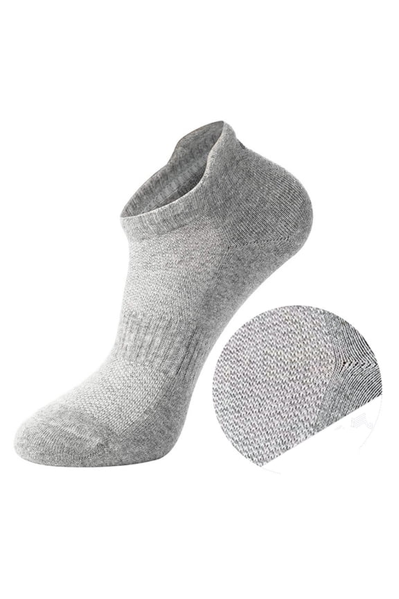 Tao Unisex Athletic Running Socks Cushion Padded Moisture Wicking Low Cut Compression Sports Socks Breathable Cotton SocksYellowFree Size