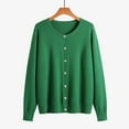 thumbnail image 1 of Tao Women Cardigan Sweater Spring Autumn Single Breast Knit Female Jumper Tops Soft Solid Color Long Sleeve Cardigans Coat GreenL, 1 of 1