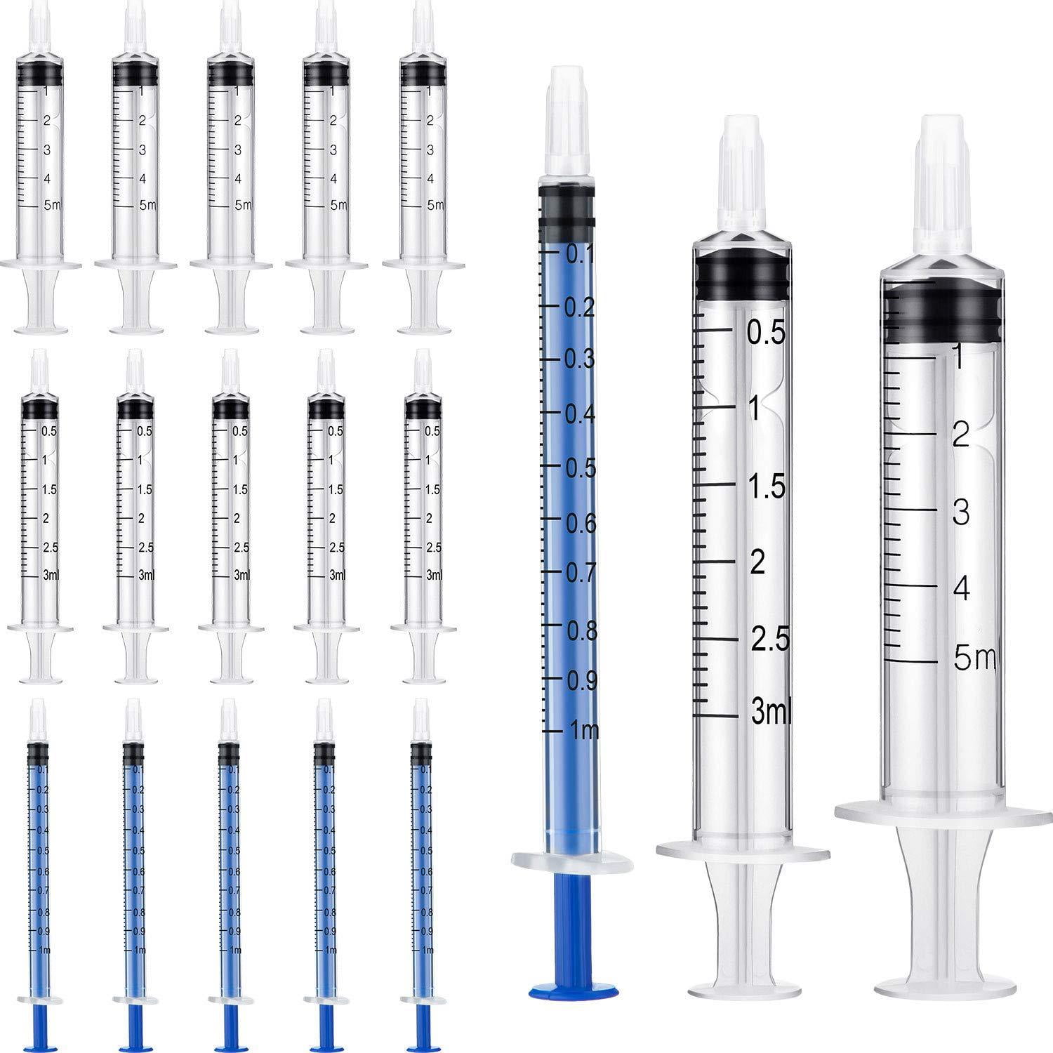 Tao Yuan 1ml/3ml/5mlSyringes Colostrum Syringe With Caps 60Pcs No
