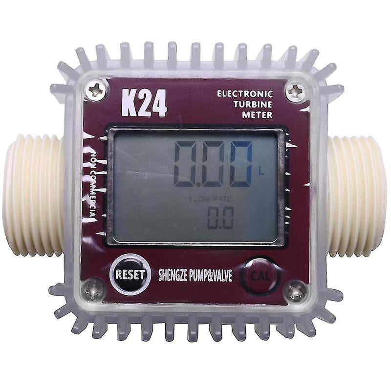 Tao Yuan K24 Flow Meter Turbine Fuel Flow Tester Digital LCD Flow