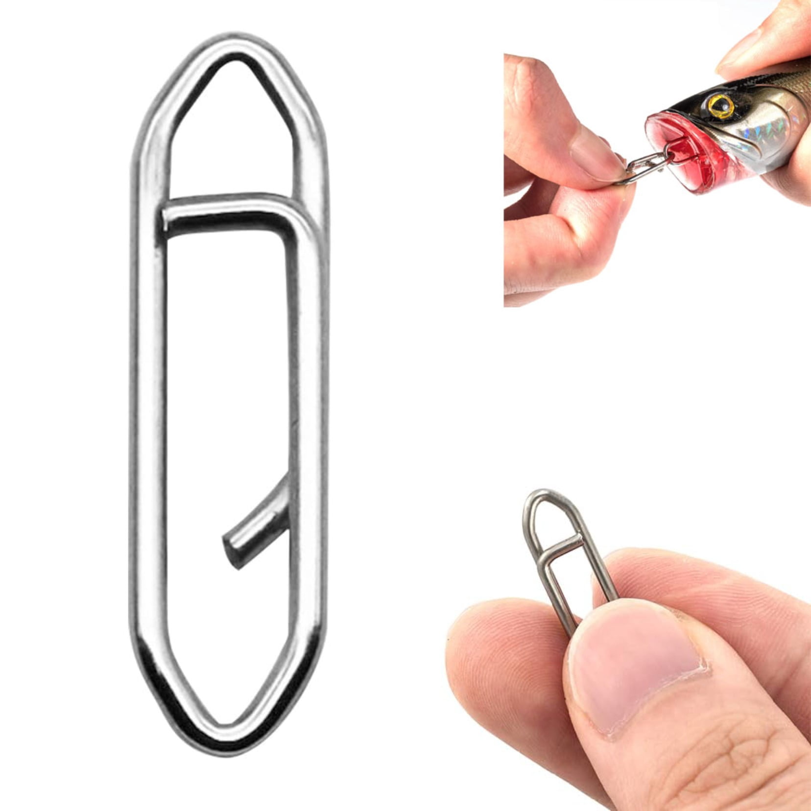 TaoLeHui 50-Pack Fishing Power Speed Clips, High Strength Stainless ...