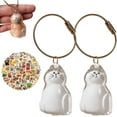 thumbnail image 1 of TaoLeHui Cat Fur Keepsake Capsule Pendant,Transparent Cats Hair Storage Bottle, Cats Fur Keepsake Keychain with 100PCS Cat Stickers,Pet Hair Container Keychain,Pet Memorial Gifts for Loss of Cat, 1 of 7