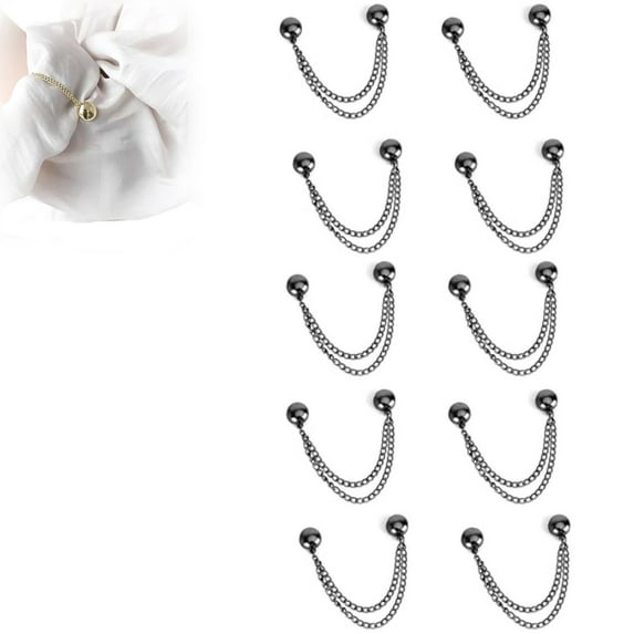 TaoLeHui Multi-Function Magnetic Clothing Clips 10PCS - Instant Fit for Baggy Clothes, Sleeve/Pant Hem Adjuster with Secure Hold - No Damage Fabric