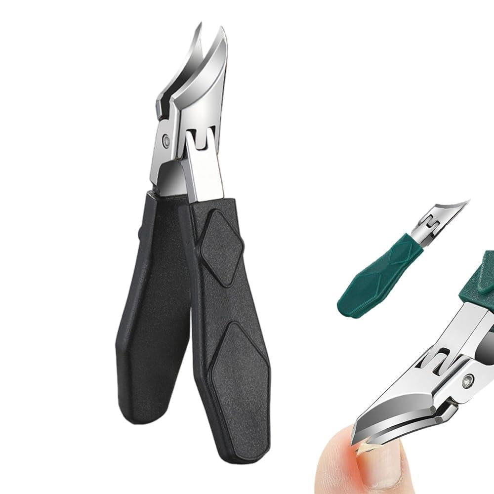 TaoLeHui Slanted Nail Clipper for Thick Nails, Wide Jaw & Anti-Splash ...