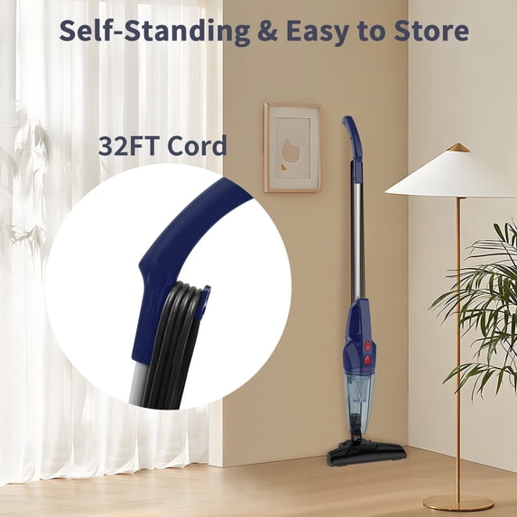 TaoTronics 5-in-1 Lightweight Corded Stick Vacuum, Upright/Handheld Vacuum Cleaner for Floor, 32FT, New
