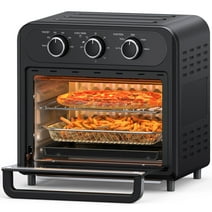 TaoTronics Air Fryer | 1700W 14.8 Quart | 5 in 1 Toaster Oven Countertop | Oil-Less Cook, Stainless Steel