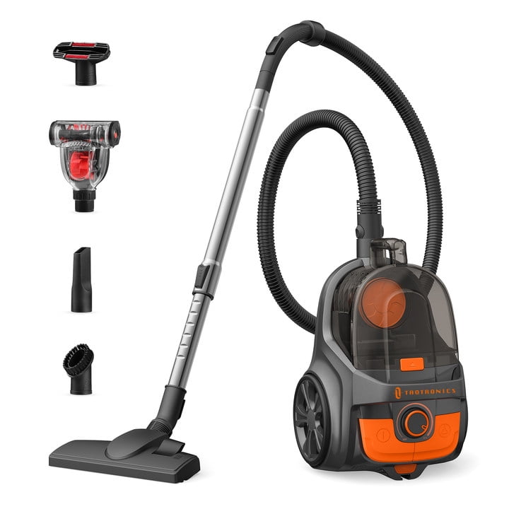 TaoTronics Canister Vacuum Cleaner, 1200W 3.6QT Bagless Vacuum, Turbo Brush, Double HEPA Filter, New Sansujyuku sansujyuku.com