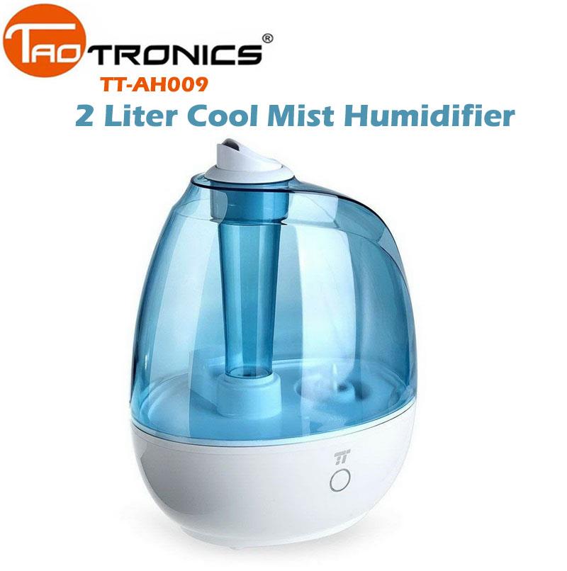 TaoTronics Cool Mist Humidifier 2 Liter Quiet Waterless BPAFree TT