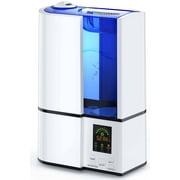 TaoTronics Humidifier for Bedroom, 4L Cool Mist Ultrasonic Humidifiers with LED Display, Air Humidifier for Home Office