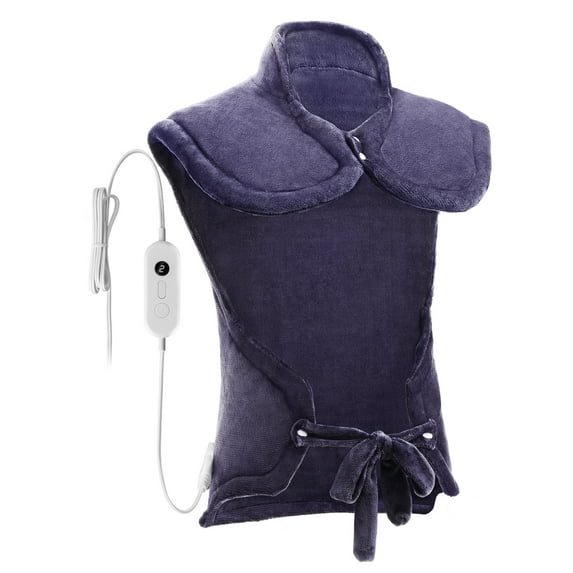 Heating Pads for Neck and Shoulders, 32" x 25" XXXL Electric Heated Pad for Back Pain Relief Fast Heat Pad with 2 Hour Auto Off, 6 Temperature Levels, Weighted-Edge, Machine Washable