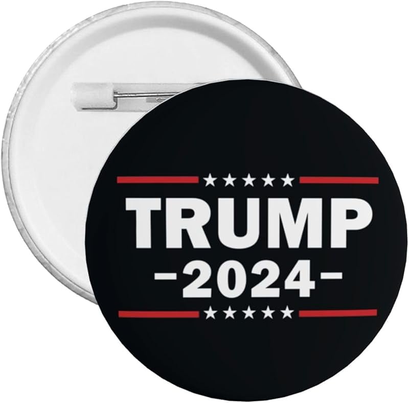 Taoarlpo Round Badges, Trump 2024 Button Pins Buttons Badges Pins For ...