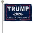 Taoarlpo Trump 2024 Flag Double Sided The Sequel Take America Back