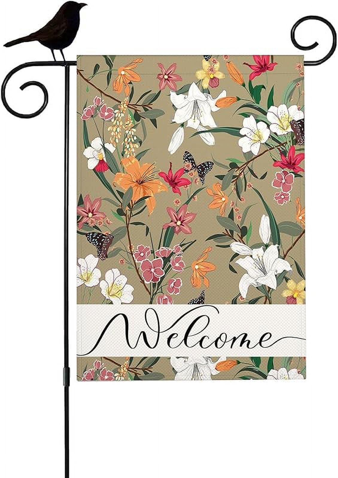 Morigins Gartenflagge „Liebesvögel“ – 31,8 X 45,7 Cm, Aus Wetterfestem Polyester – Dekoration Für Garten & Terrasse