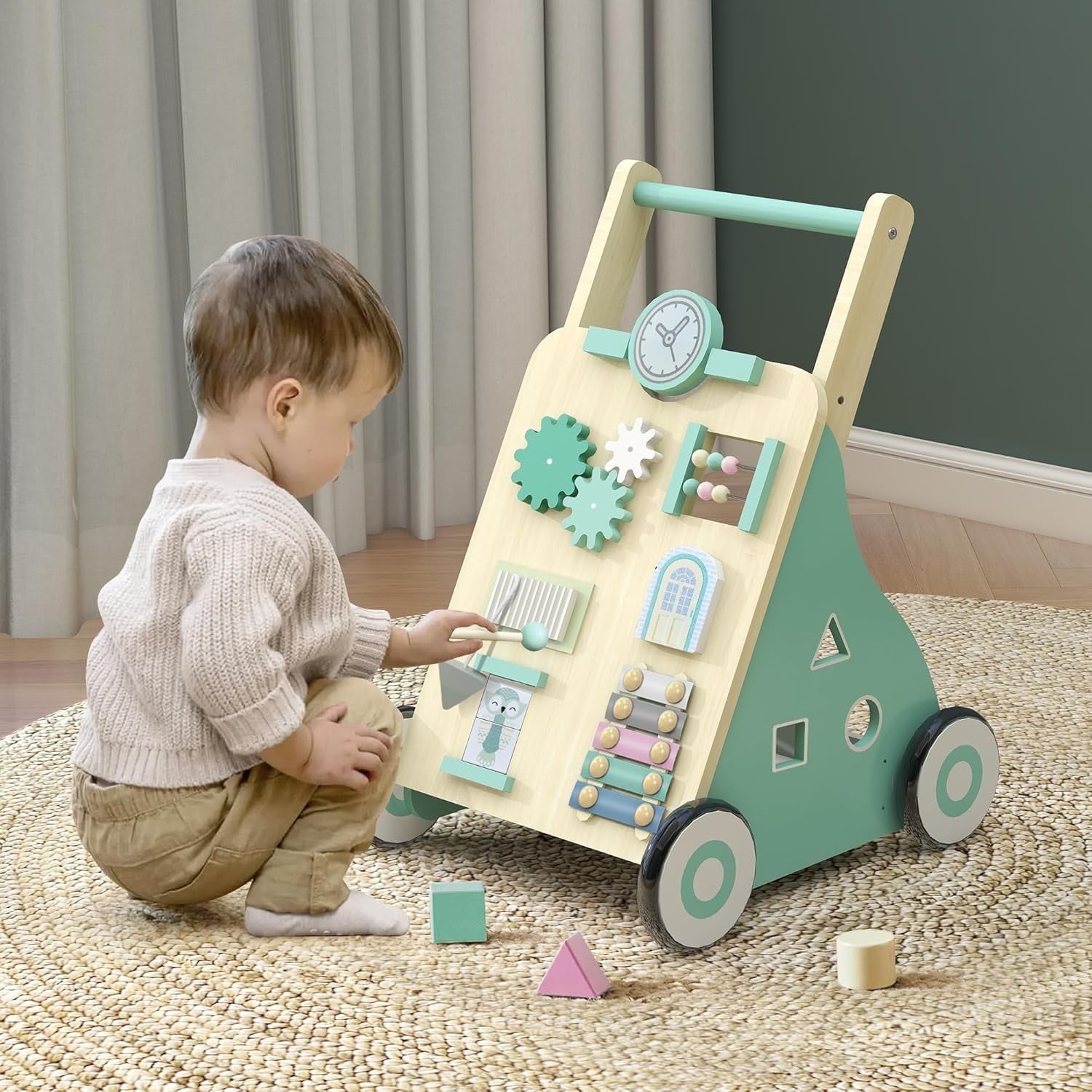 Tavolino Bianco lucido 50x46x35 cm MDF