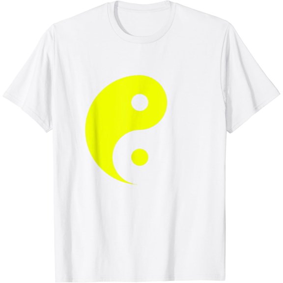 Taoism Yin Yang Symbol Chinese Philosophy Taoist Yellow T-Shirt100% cotton