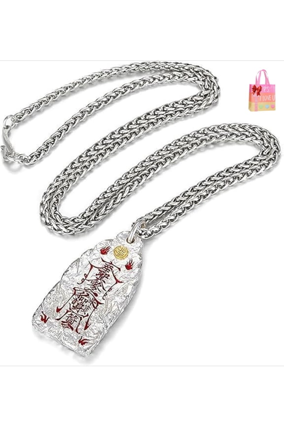 Taoist Protection Necklace With Blessing, Spiritual Feng Shui and Wealth Necklace for Men Women, Taoist Talisman Charms Jewelry for Good Luck Positive Energy & Peace