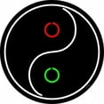 thumbnail image 1 of Taoist Symbol Clear Backing Neon Sign, 26 x 1 x 26 in., 1 of 1