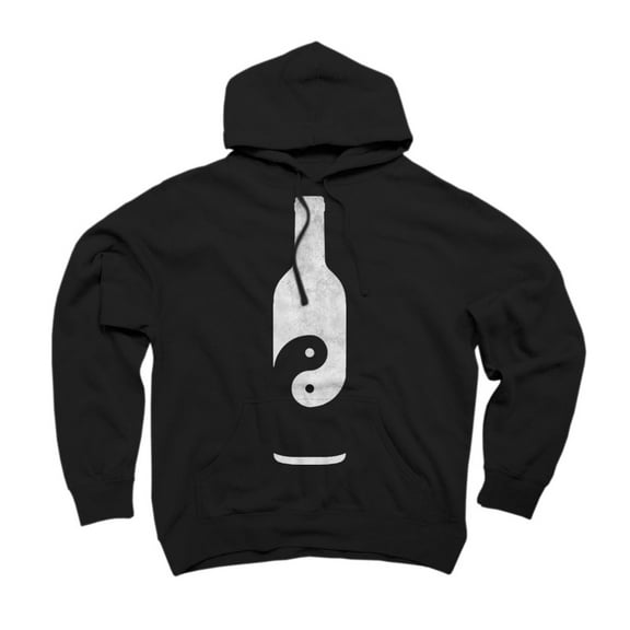 Taoist Wine White Black Graphic Pullover Hoodie - Design By Humans  2XL