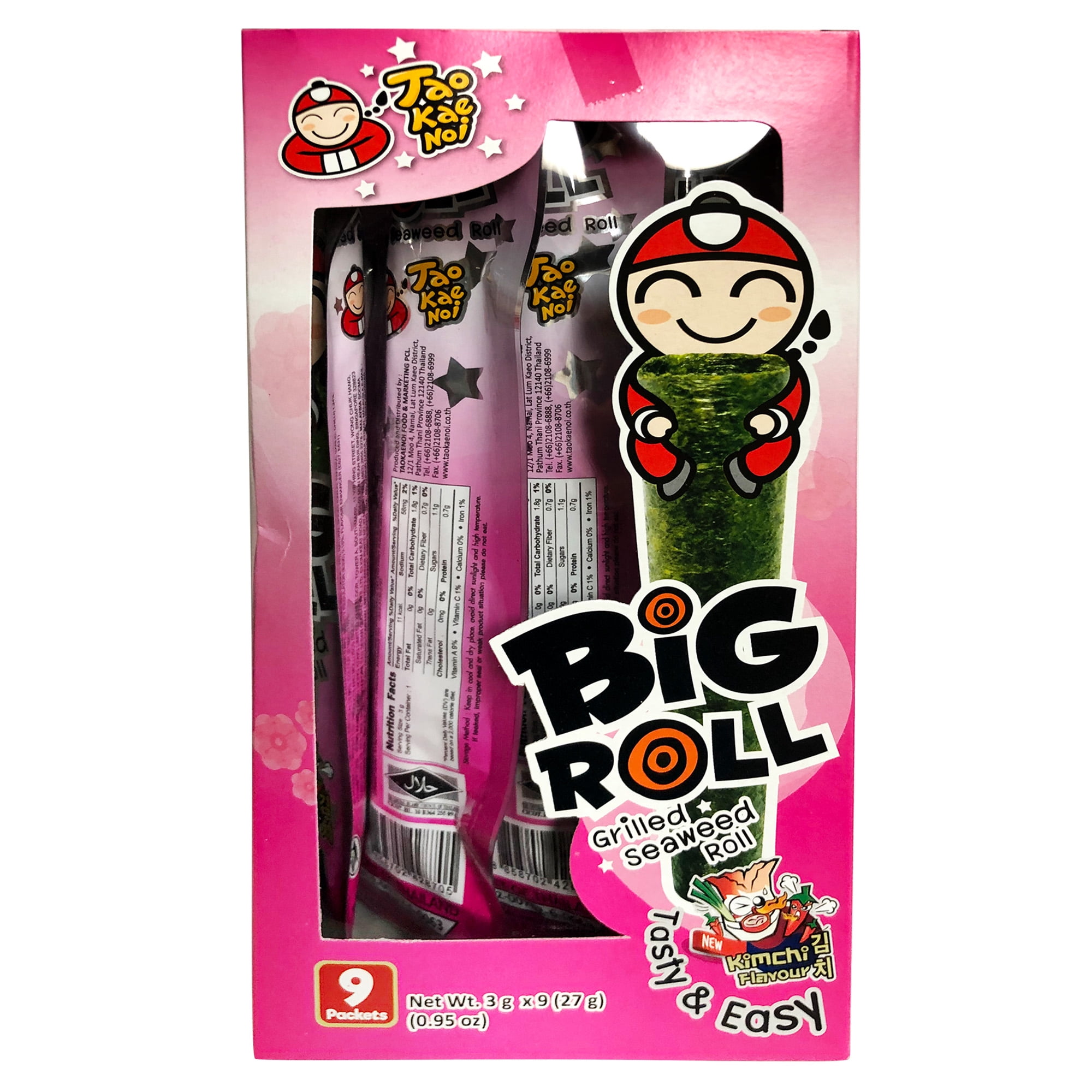 Taokaenoi Big Roll Kimchi Seaweed - Walmart.com